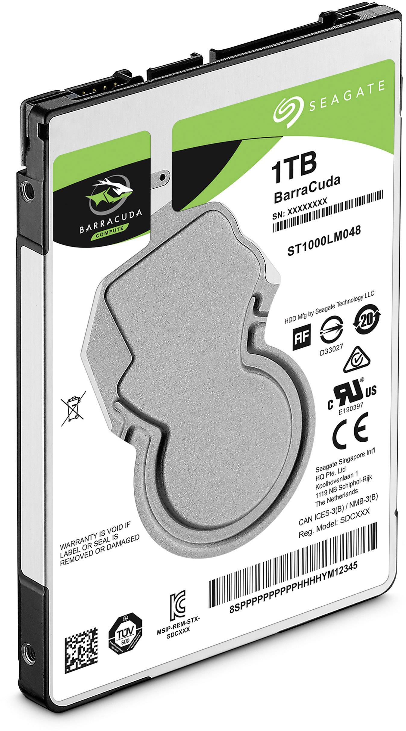 Seagate BarraCuda® 1TB Interne Festplatte 6.35cm (2.5 Zoll) SATA 6 Gb/s ST1000LM048 Bulk