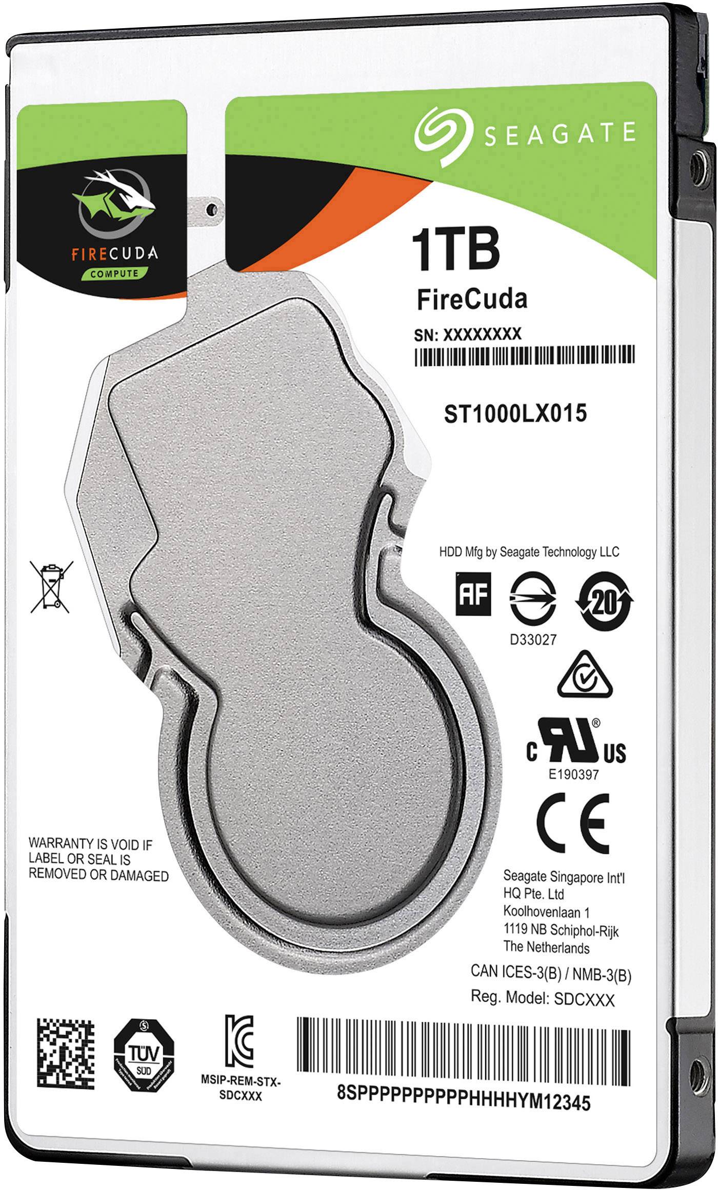 Seagate FireCuda™ 1TB Interne Festplatte 6.35cm (2.5 Zoll) SATA III ST1000LX015 Bulk