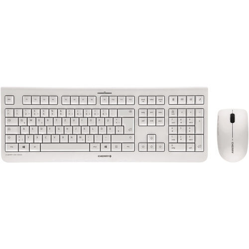 CHERRY DW 3000 Funk Tastatur, Maus-Set Deutsch, QWERTZ, Windows® Weiß
