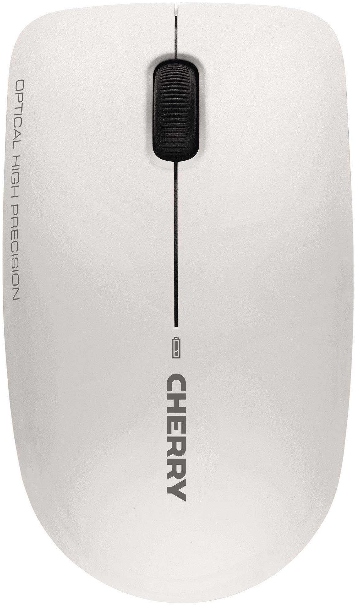 CHERRY DW 3000 Funk Tastatur, Maus-Set Deutsch, QWERTZ Weiß