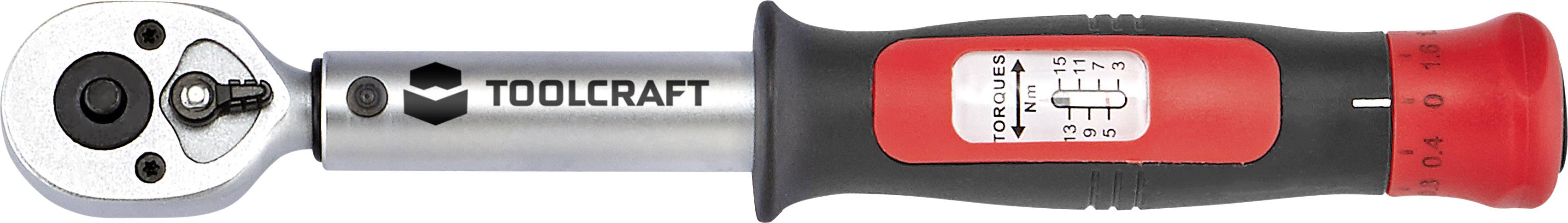 TOOLCRAFT 1525064 Drehmomentschlüssel 1/4" (6.3 mm) 3 - 15 Nm