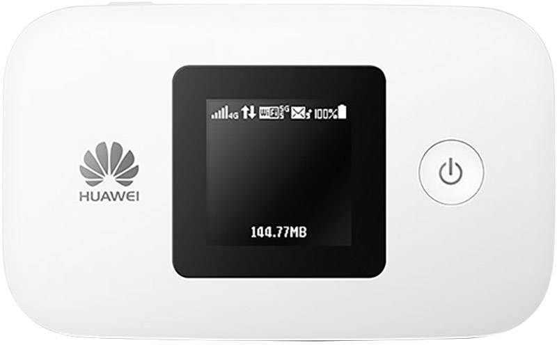 Huawei E5577s-321 Mobiler 4G-WLAN-Hotspot bis 10 Geräte 150 MBit/s mit microSD-Kartenslot, Powerbank-Funktion Weiß
