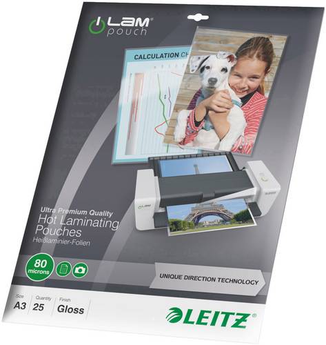 Leitz Laminierfolie DIN A3 80 micron glänzend 25 St.