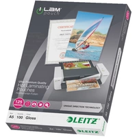 Leitz Laminierfolie DIN A5 125 micron glänzend 100St. Leitz Laminierfolie DIN A5 125 micron glänzend 100St.