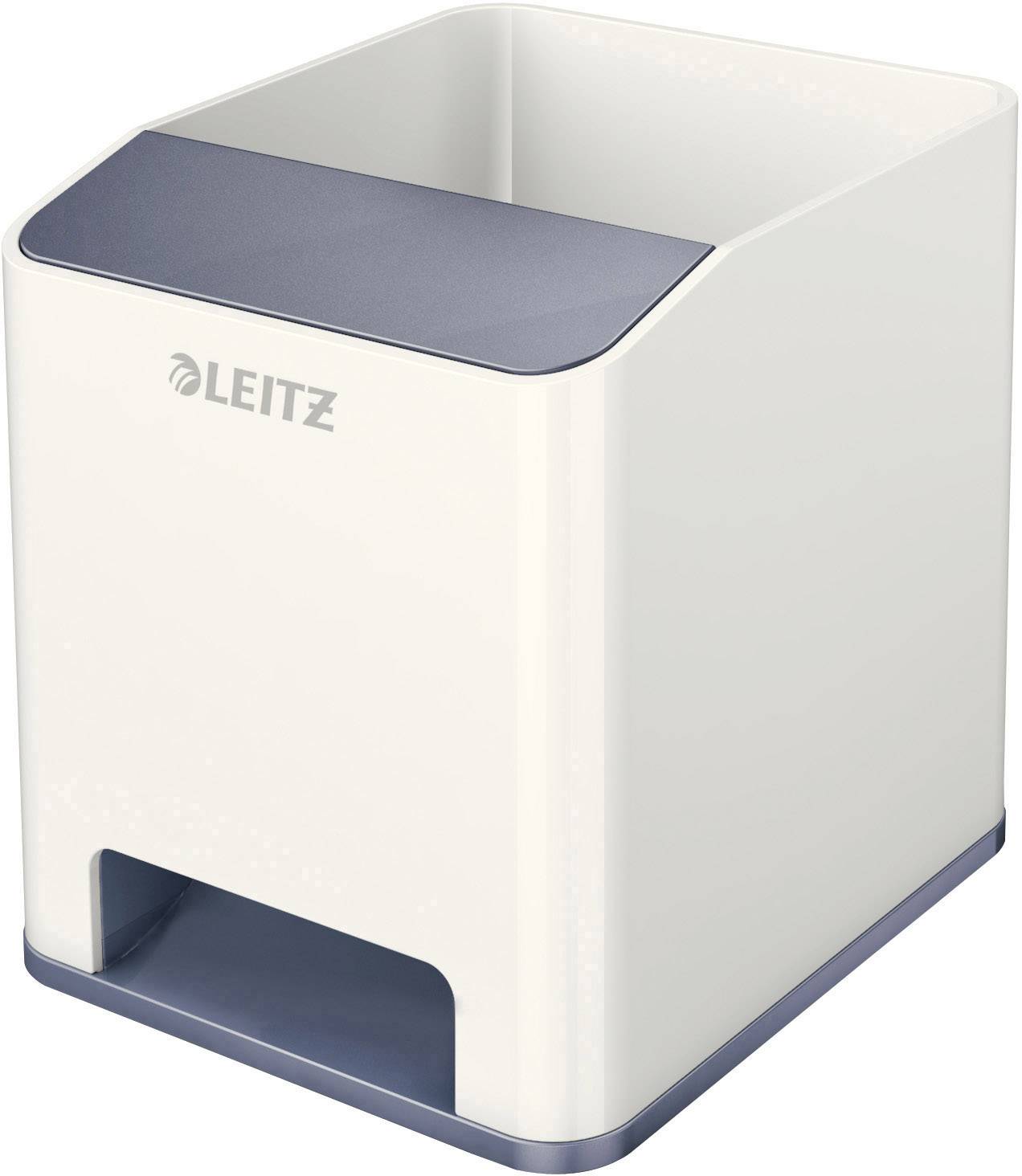 Leitz Sound WOW Duo Colour 5363-10-01 Stifteköcher Weiß, Grau Anzahl der Fächer: 2