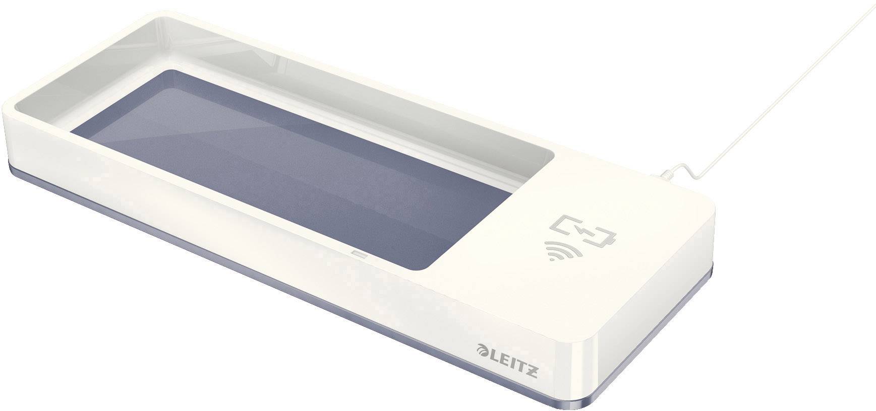 Leitz Stifteschale WOW 53651001 Induktionsladegerät weiß/grau