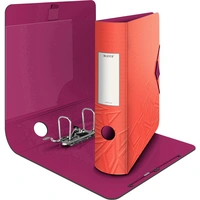 Leitz Ordner Urban Chic DIN A4 Rückenbreite: 82 mm Rot  2 Bügel 11160024 Leitz Ordner Urban Chic DIN A4 Rückenbreite: 82 mm Rot  2 Bügel 11160024
