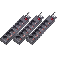 Renkforce RF-3050852 Überspannungsschutz-Steckdosenleiste 6fach Schwarz Schutzkontakt 3St. Renkforce RF-3050852 Überspannungsschutz-Steckdosenleiste 6fach Schwarz Schutzkontakt 3St.