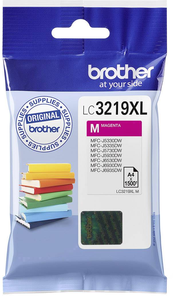 Original Brother LC3219XL Tintenpatrone, Magenta, kompatibel mit Druckermodellen MFC-J5330DW, MFC-J6530DW, MFC-J6930DW.