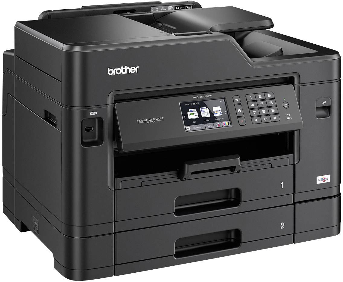 Brother MFC-J5730DW Multifunktionsdrucker Tintenstrahl Farbe A3 Drucker, Scanner, Kopierer, Fax LAN, WLAN, Duplex, Duplex-ADF