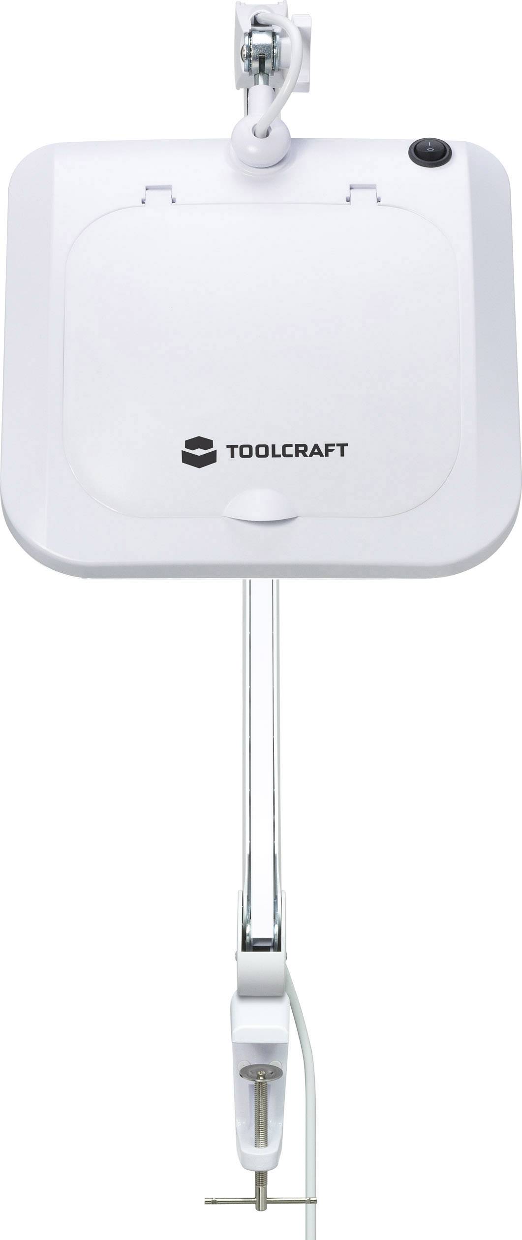 TOOLCRAFT TO-7567476 LED Lupenleuchte 60 SMD LED 7.5 x 6.2 900lm Vergrößerungsfaktor=1.75 x 2021 Energieeffizienzklasse F (A - G)