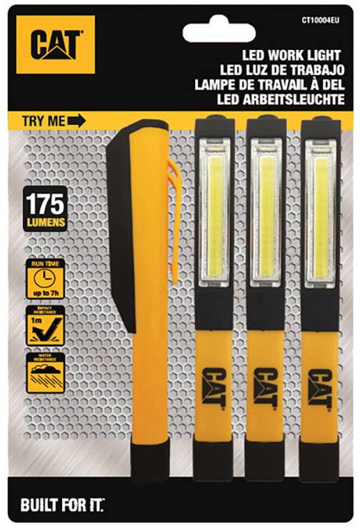 CAT LED 4er Set batteriebetrieben 68 g Schwarz, Gelb
