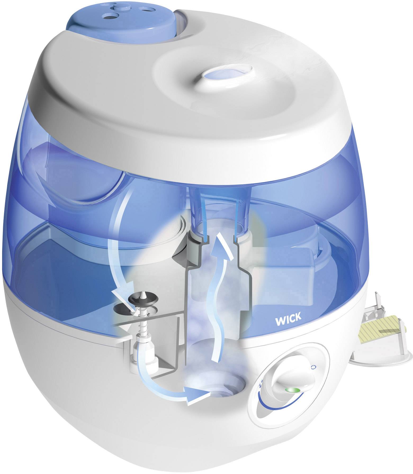 Wick SweetDreams 2-in-1 Luftbefeuchter 1 St. Weiß, Blau