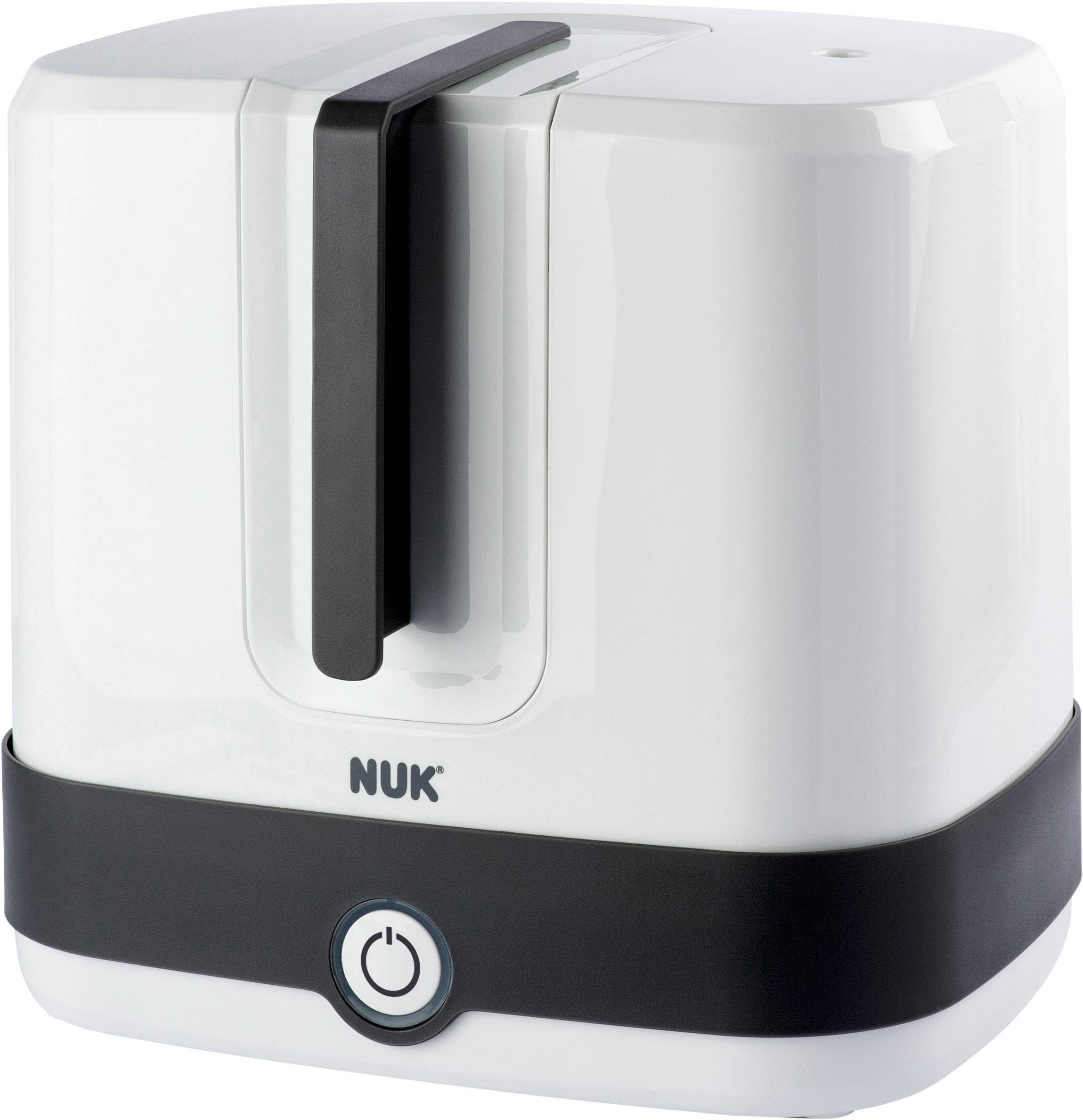 NUK Vario Express Dampf Sterilisator Babyflaschensterilisator Weiß, Schwarz