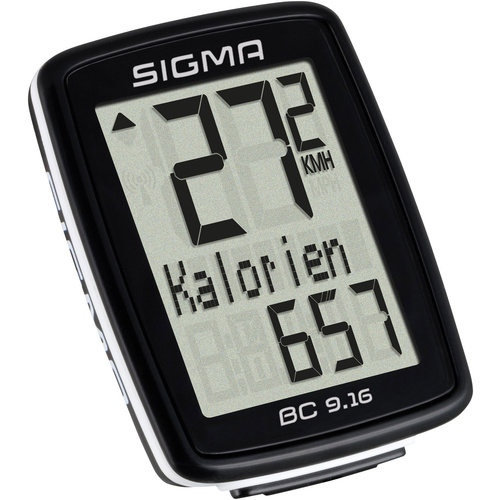 Compteur de vélo Sigma BC 9.16 transmission par câble avec capteur de roue