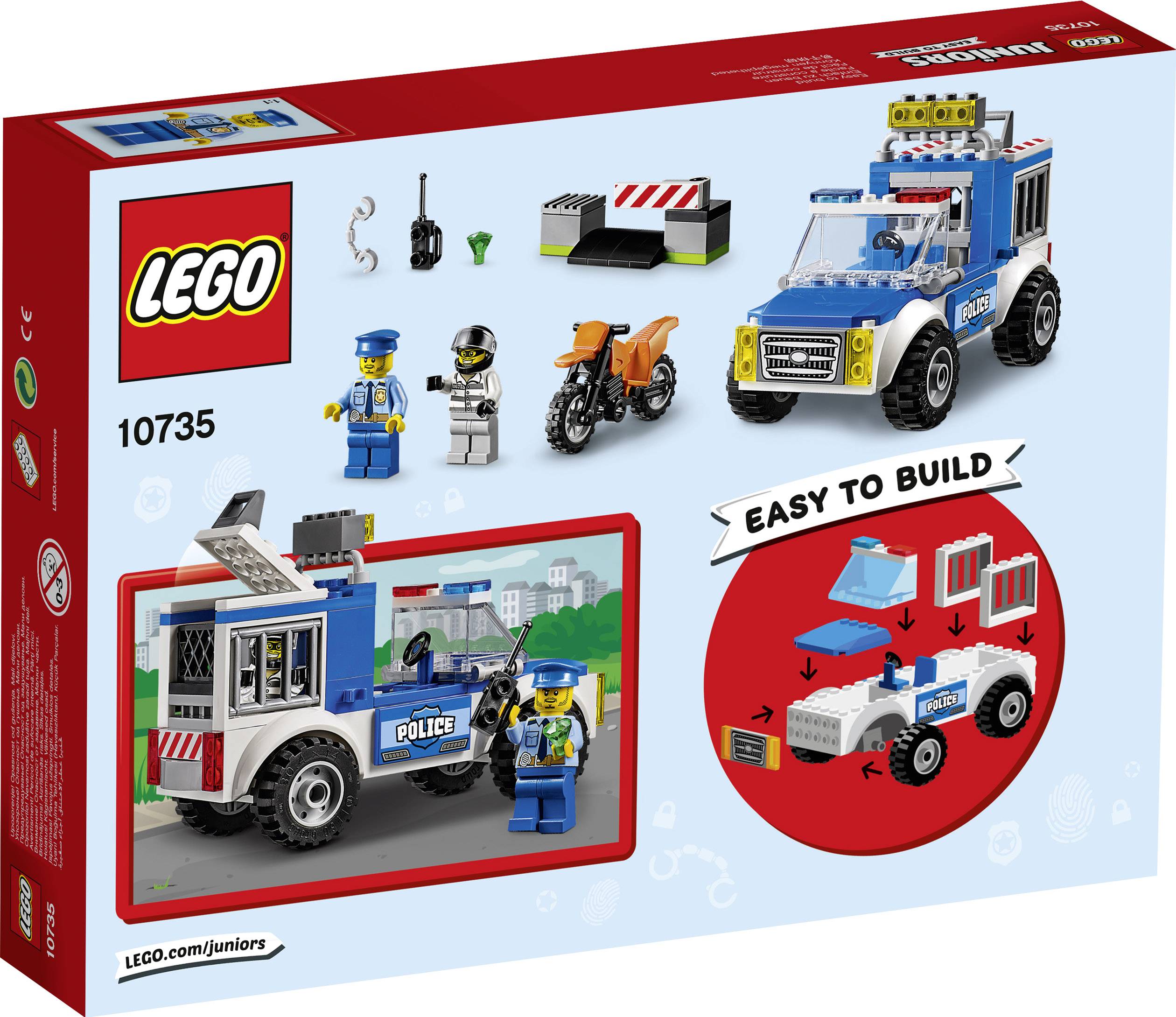 10735 LEGO® JUNIORS Polizei auf Verbrecherjagd