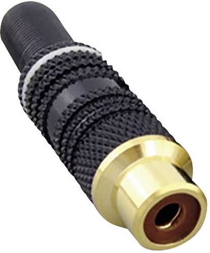 BKL Electronic 0101110 Cinch-Steckverbinder Kupplung, gerade Polzahl: 2 Mono Weiß