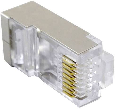TRU COMPONENTS TC-2525009 Stecker, gerade Polzahl Sensoren 8 Transparent 100St.