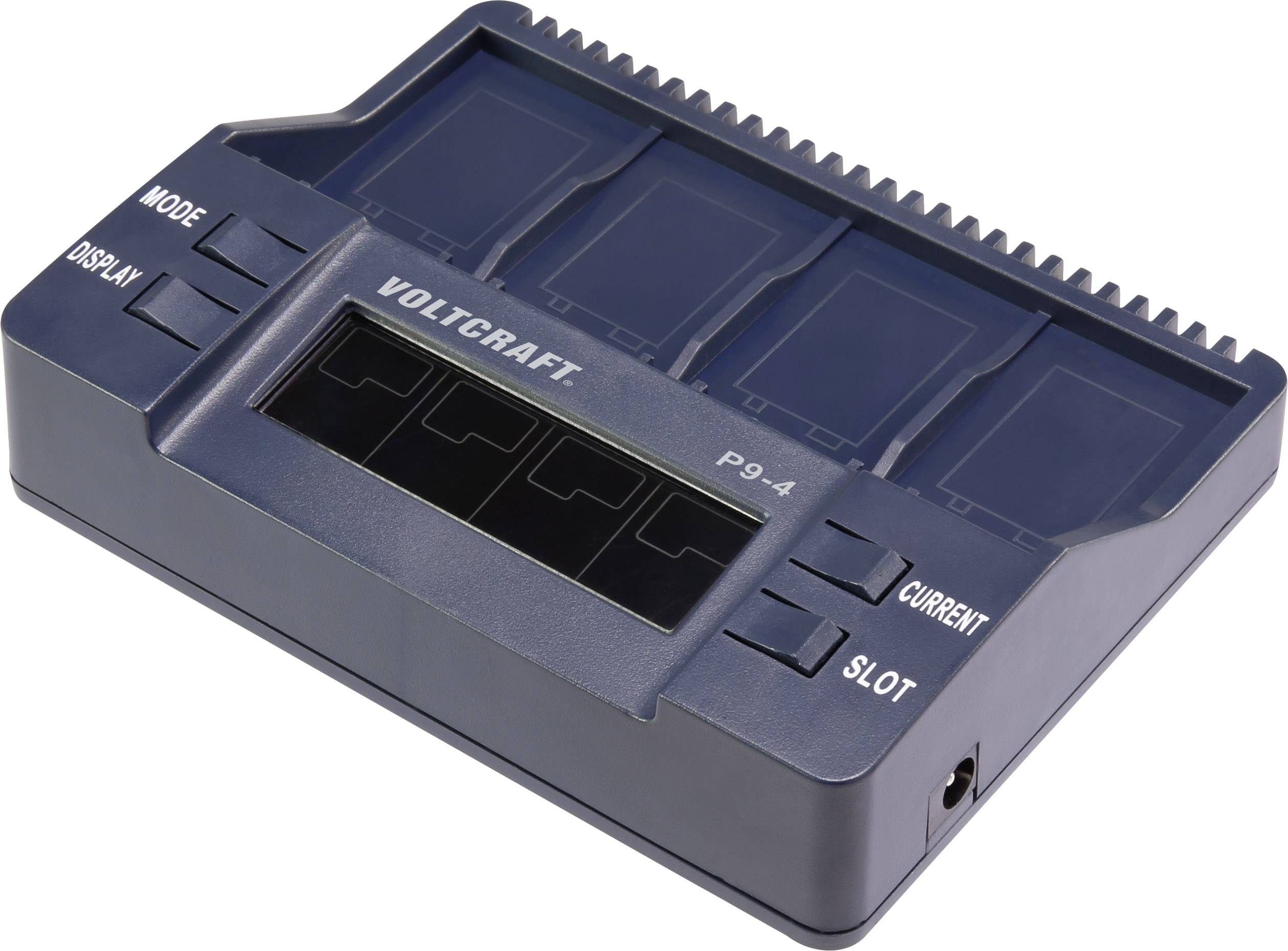 VOLTCRAFT P9-4 +4x 9V-Block Akku 9V-Block-Ladegerät NiCd, NiMH, LiIon 9 V Block