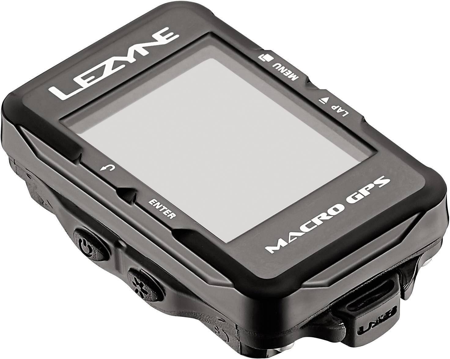 Lezyne Macro GPS Fahrradcomputer, kabellos Bluetooth mit Vollgrafikdisplay