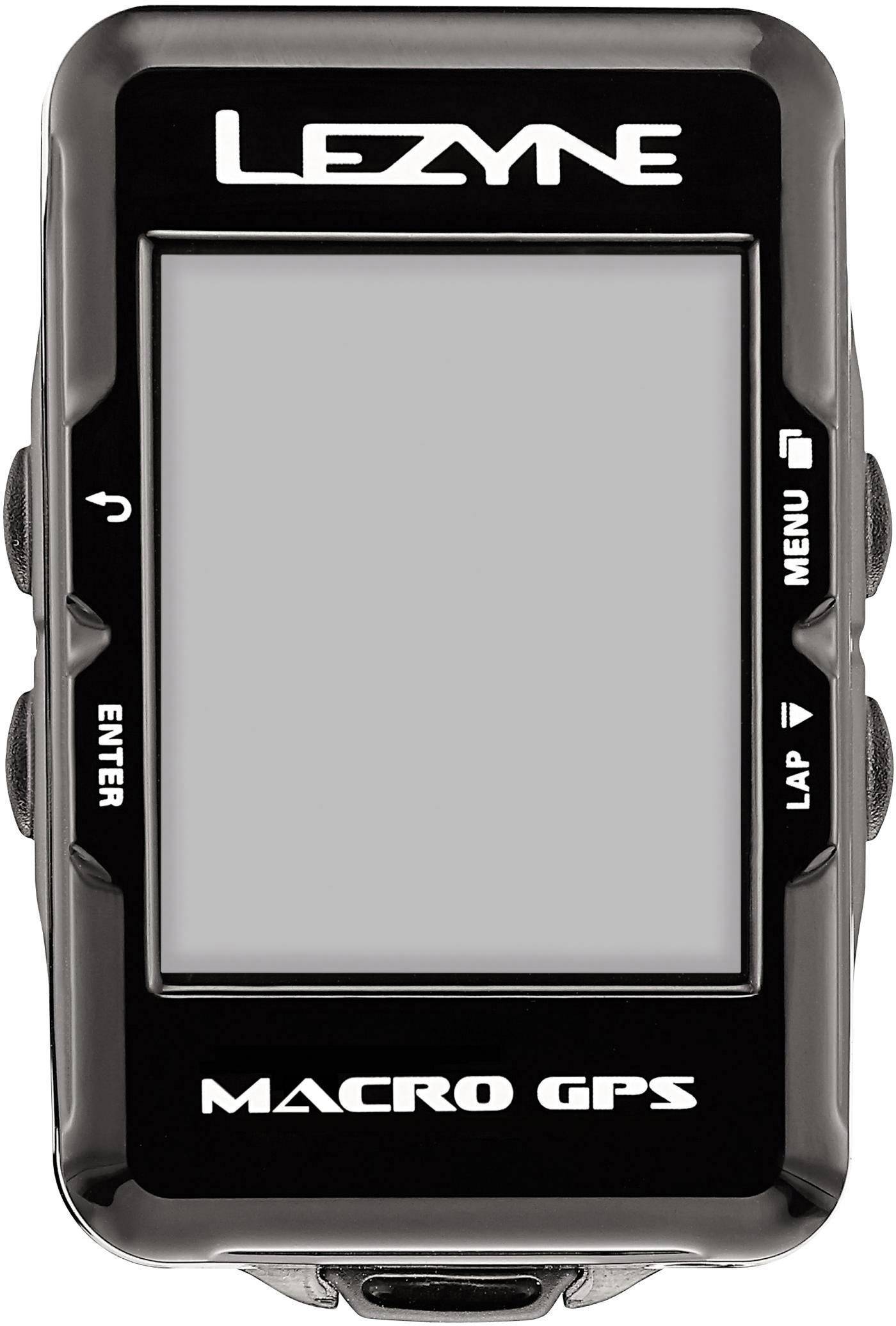 Lezyne Macro GPS Fahrradcomputer, kabellos Bluetooth mit Vollgrafikdisplay