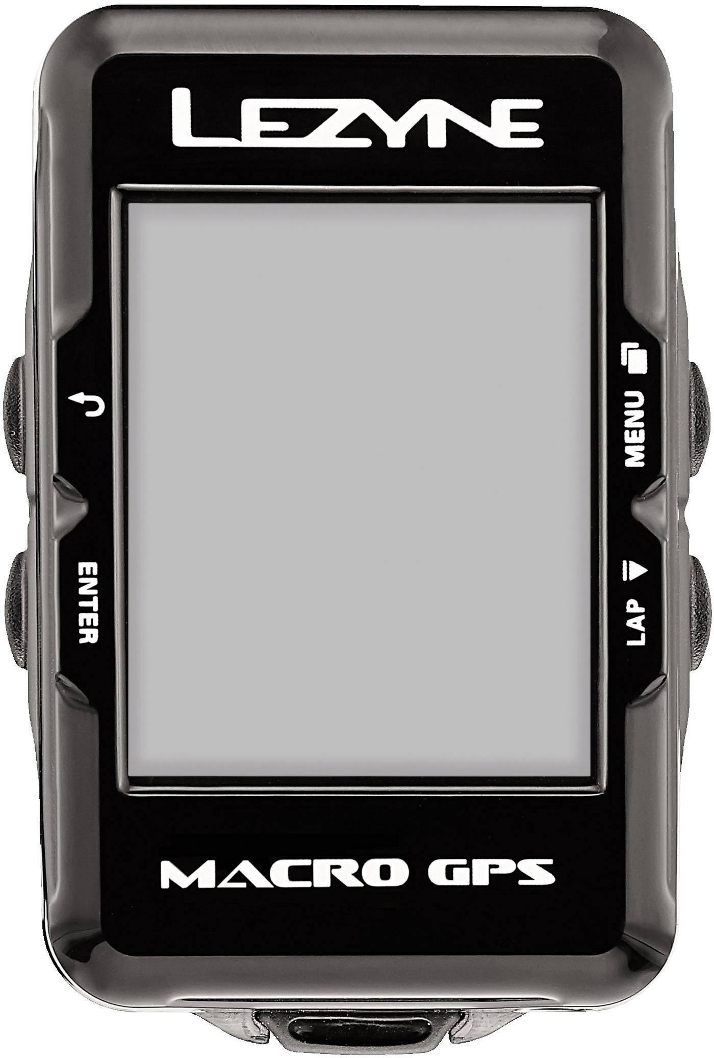 Lezyne Macro GPS Fahrradcomputer, kabellos Bluetooth mit Vollgrafikdisplay