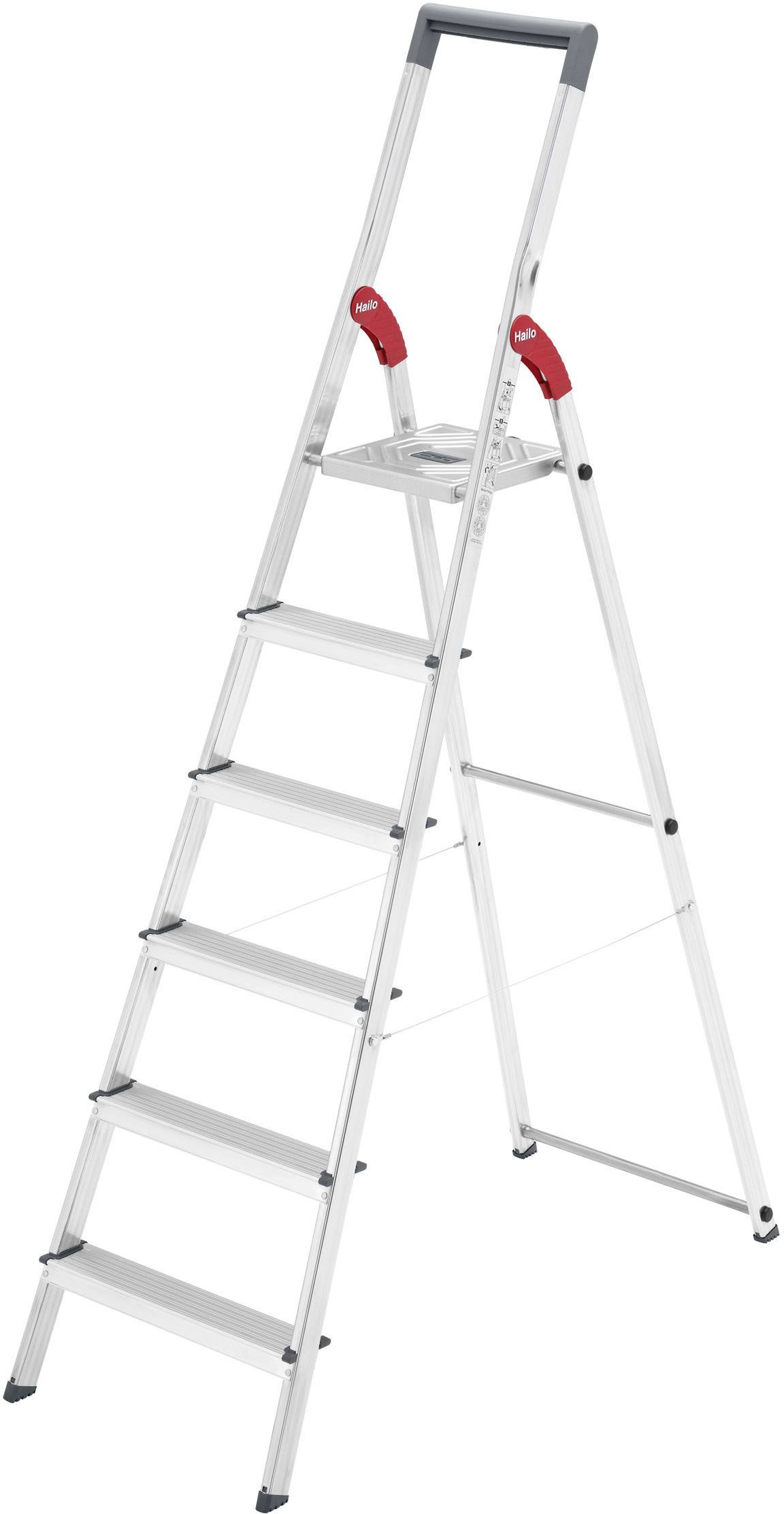 Hailo Stufenstehleiter ProfiLine S 150, 6 Stufen