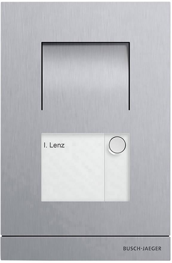 Busch-Jaeger ABB-Welcome Compact Sets Türsprechanlage Kabelgebunden Komplett-Set 1 Familienhaus Studioweiß (matt)