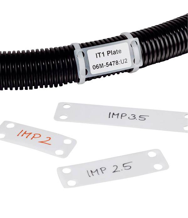 HellermannTyton 151-42229 IMP2 PA66 WH 100 Leitermarkierer Beschriftungsfläche: 50.8 x 19.1 mm Weiß 1 St.