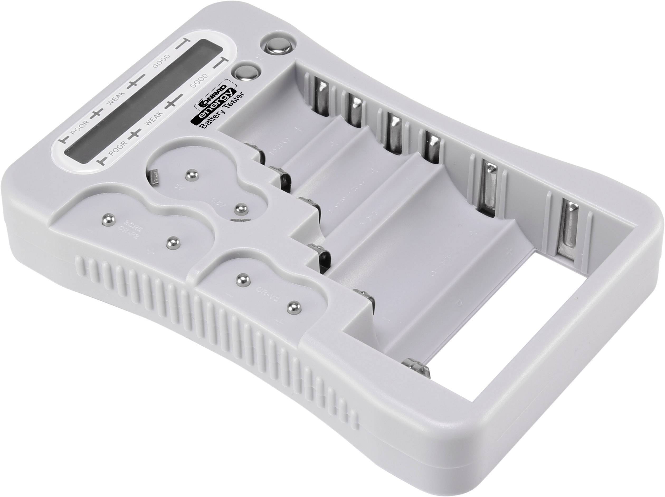 Batterietester BT-1 Messbereich (Batterietester) 1,5 V, 3 V, 6 V, 9V Batterie 1527452