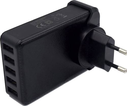 HN Power HNP40-5USB-EU HNP40-5USB-EU USB-Ladegerät Steckdose Ausgangsstrom (max.) 8000mA 5 x USB St