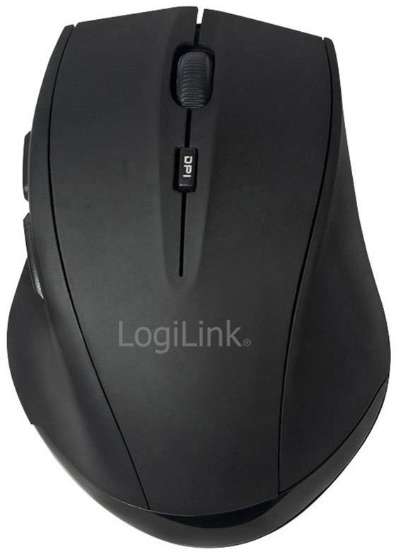LogiLink ID0032A Maus Bluetooth® Laser Schwarz 5 Tasten 1600 dpi Integriertes Scrollrad