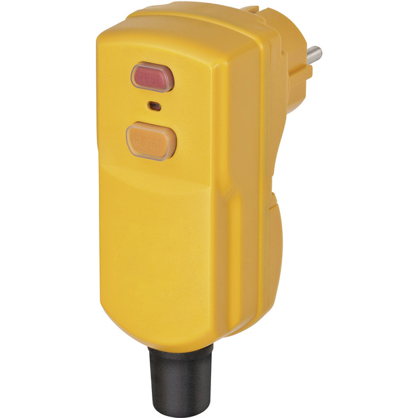 Brennenstuhl 1290670 Connecteur intermédiaire - protection des personnes PRCD 230 V jaune IP55