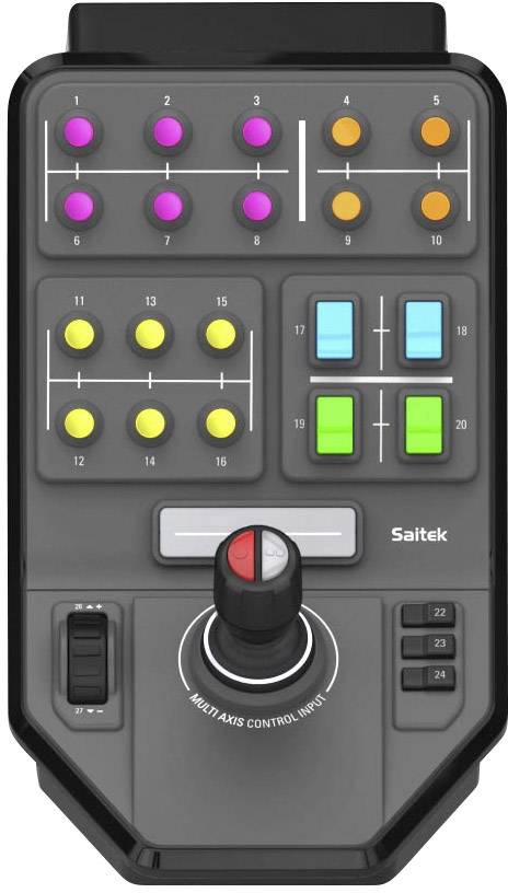 Logitech Gaming Saitek Farm Sim Vehicle Side Panel Steuerpult USB PC Grau