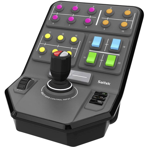 Pupitre de commande Logitech Gaming Saitek Farm Sim Vehicle Side Panel USB PC gris