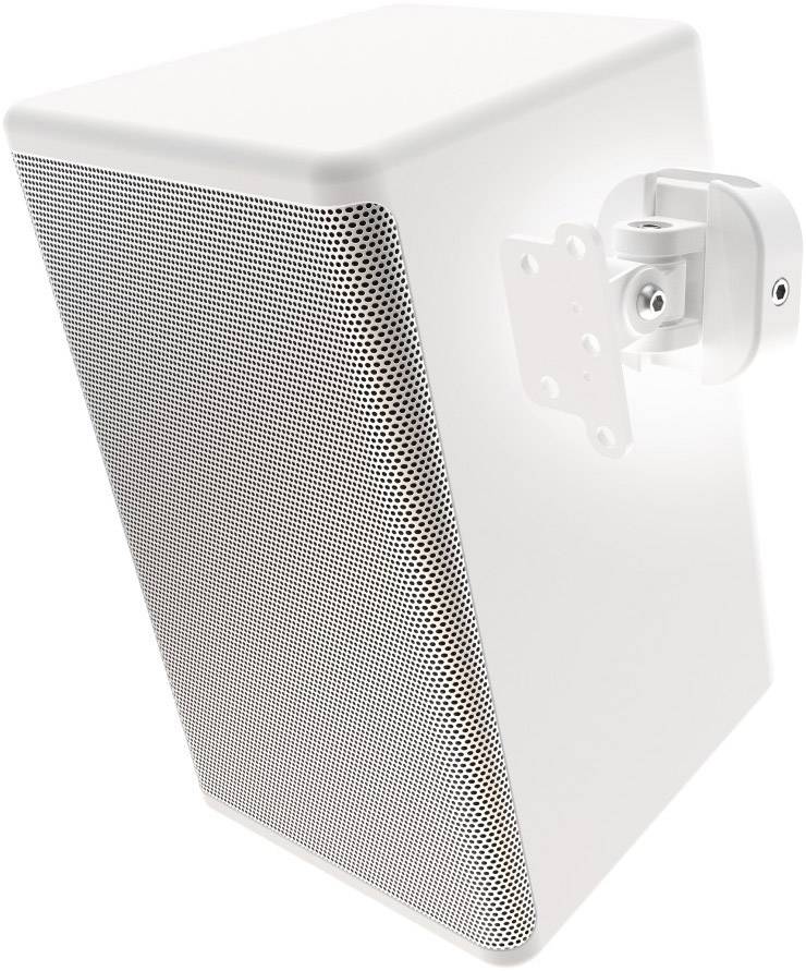 Hama Lautsprecher-Wandhalterung Neigbar+Schwenkbar Wandabstand (max.): 7.6 cm Weiß 1 St.