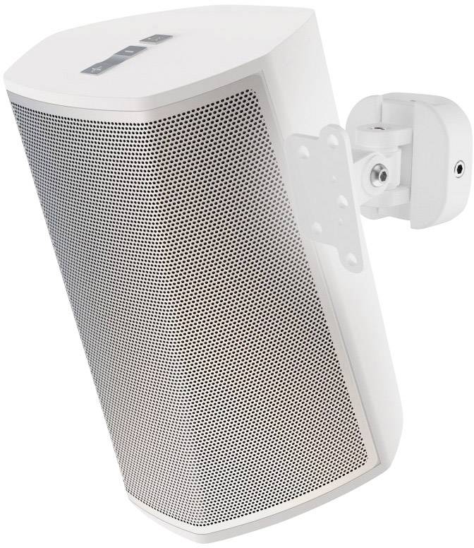 Hama Lautsprecher-Wandhalterung Neigbar+Schwenkbar Wandabstand (max.): 7.6 cm Weiß 1 St.