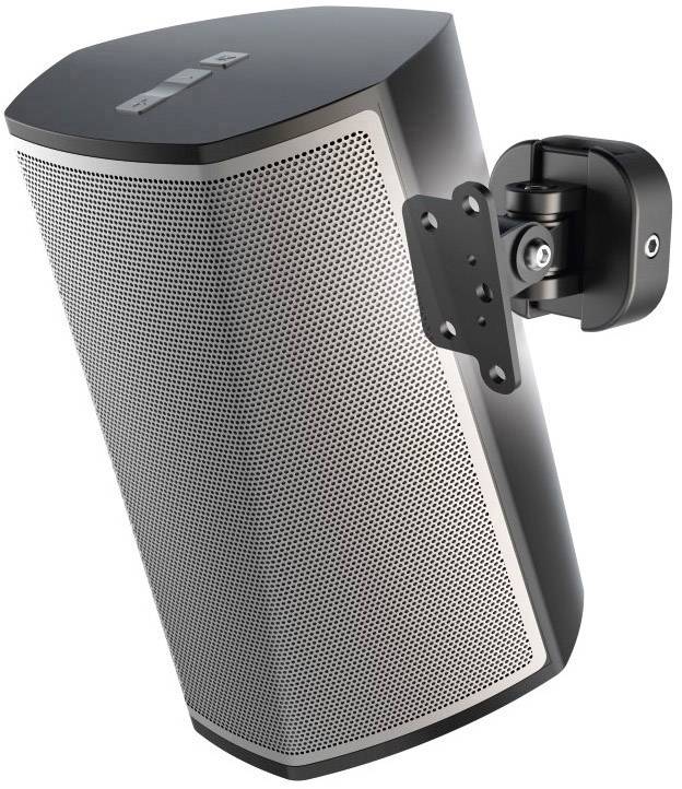 Hama Lautsprecher-Wandhalterung Neigbar+Schwenkbar Wandabstand (max.): 7.6 cm Schwarz 1 St.