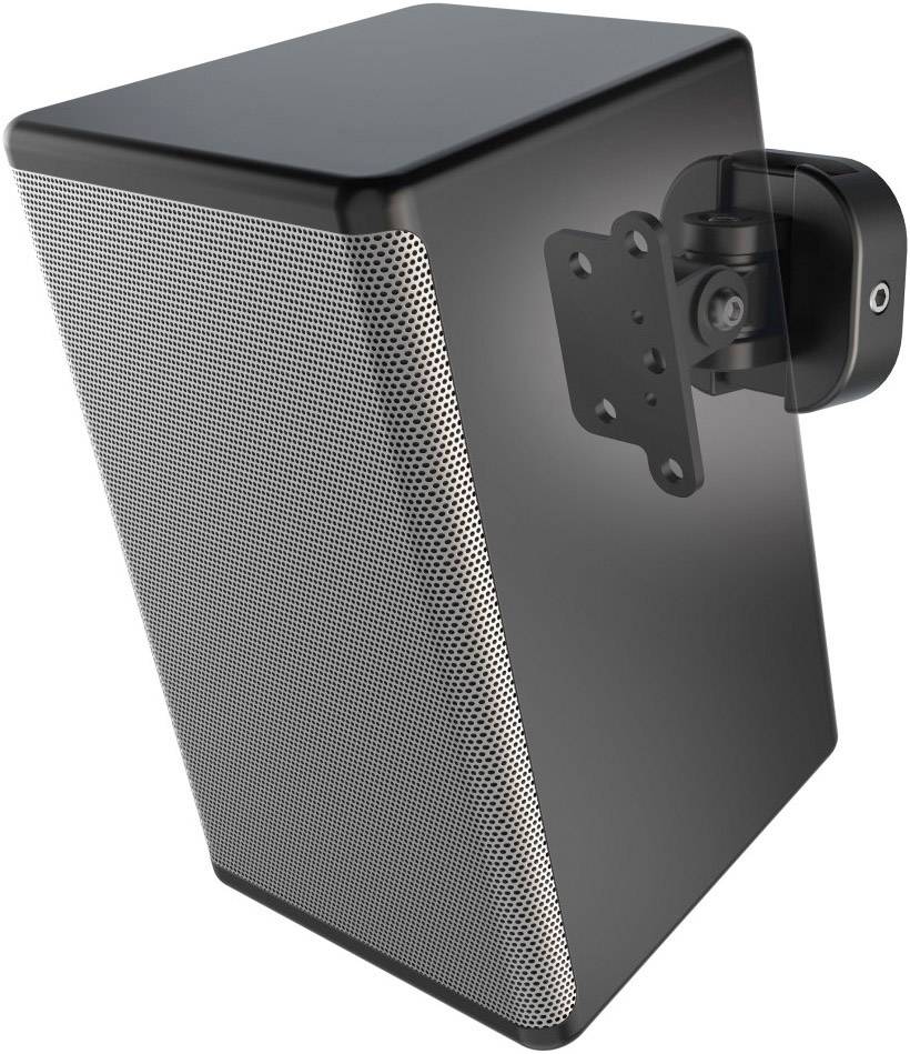 Hama Lautsprecher-Wandhalterung Neigbar+Schwenkbar Wandabstand (max.): 7.6 cm Schwarz 1 St.