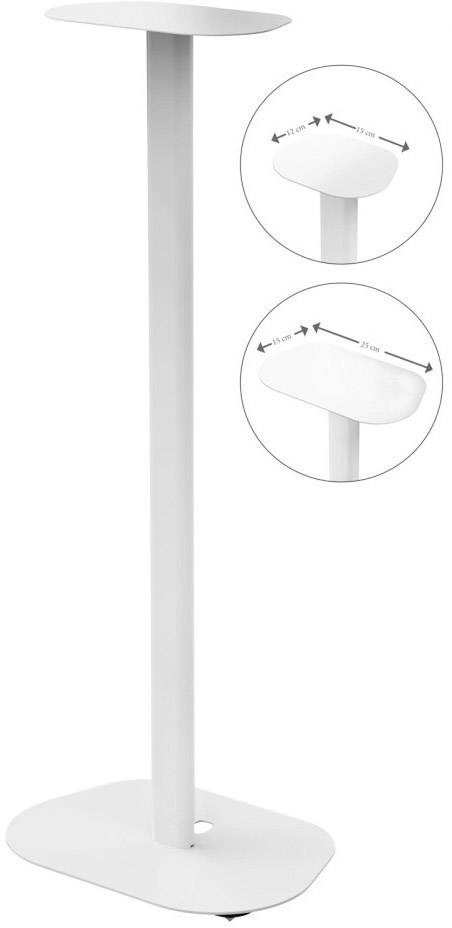 Hama Lautsprecher-Ständer Starr Boden-/Deckenabstand (max.): 88cm Weiß 1St.