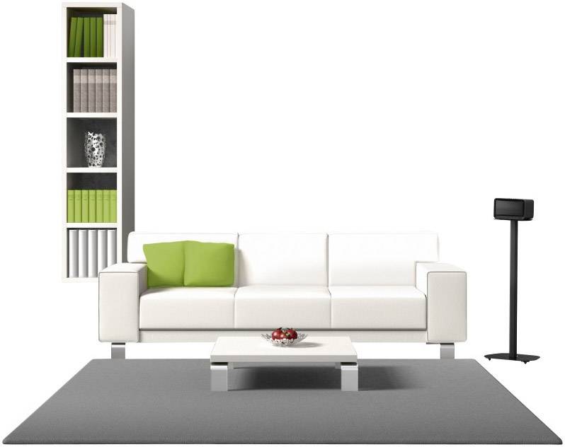 Hama Lautsprecher-Ständer Starr Boden-/Deckenabstand (max.): 88cm Schwarz 1St.