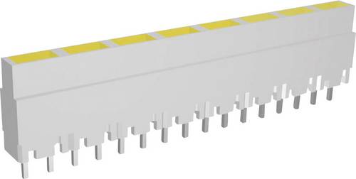 Signal Construct ZALW 081 LED-Reihe 8fach Gelb (L x B x H) 40.8 x 3.7 x 9 mm