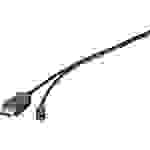 Renkforce USB-C® / DisplayPort Adapterkabel USB-C® Stecker, DisplayPort Stecker 1.80m Schwarz RF-4538166 USB-C®-Displaykabel
