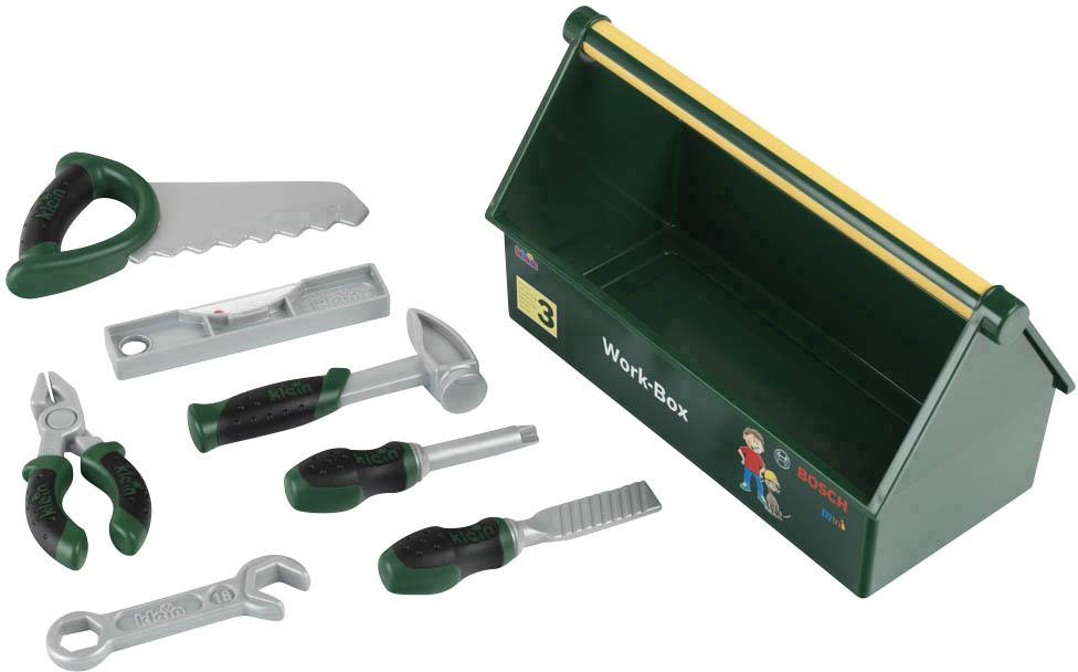 Klein Theo 8573 Bosch Werkzeugkasten 7-teilig