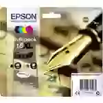 Epson Druckerpatrone T1636, 16XL Original Kombi-Pack Schwarz, Cyan, Magenta, Gelb C13T16364012 Epson Druckerpatrone T1636, 16XL Original Kombi-Pack Schwarz, Cyan, Magenta, Gelb C13T16364012