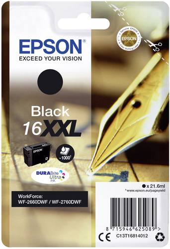 Epson Druckerpatrone T1681, 16XXL Original Schwarz C13T16814012