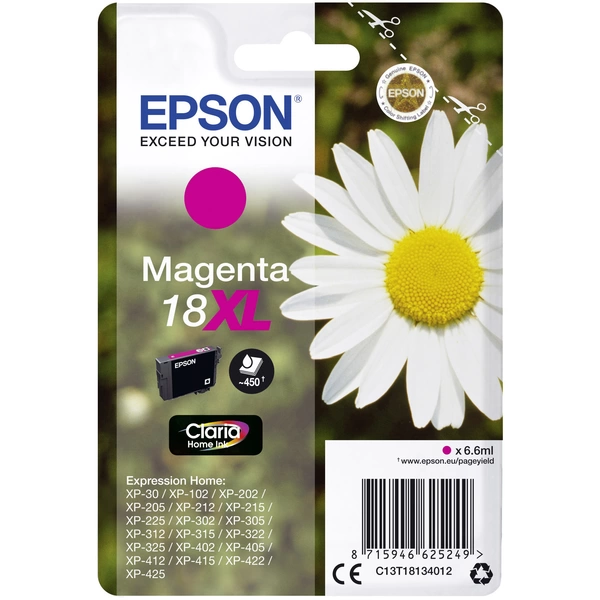 Epson Druckerpatrone T1813, 18XL Original Magenta C13T18134012 Epson Druckerpatrone T1813, 18XL Original Magenta C13T18134012