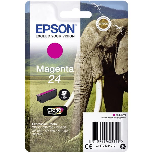 Epson Druckerpatrone T2423, 24 Original Magenta C13T24234012 Epson Druckerpatrone T2423, 24 Original Magenta C13T24234012