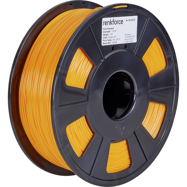Renkforce RF-4511208 Filament PLA 1.75 mm 1000 g Orange 1 St.