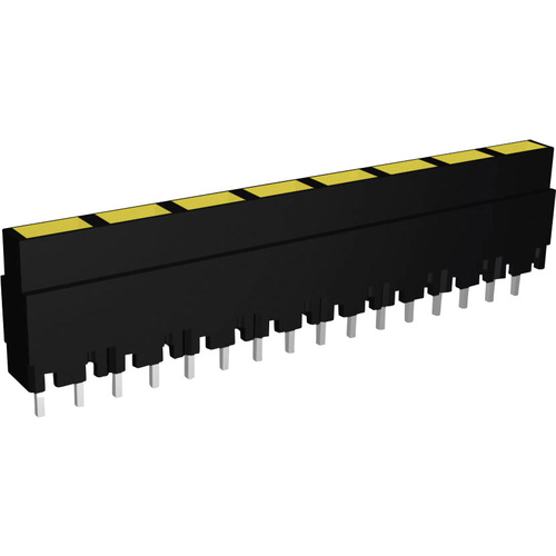 Signal Construct ZALS 081 Rangée de LEDs x8 jaune (L x l x H) 40.8 x 3.7 x 9 mm